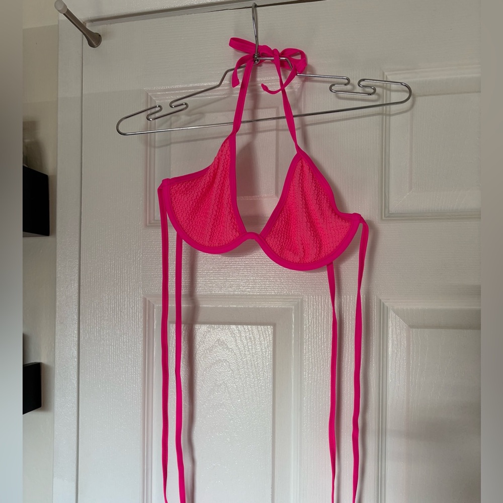 Hot pink two piece bikini